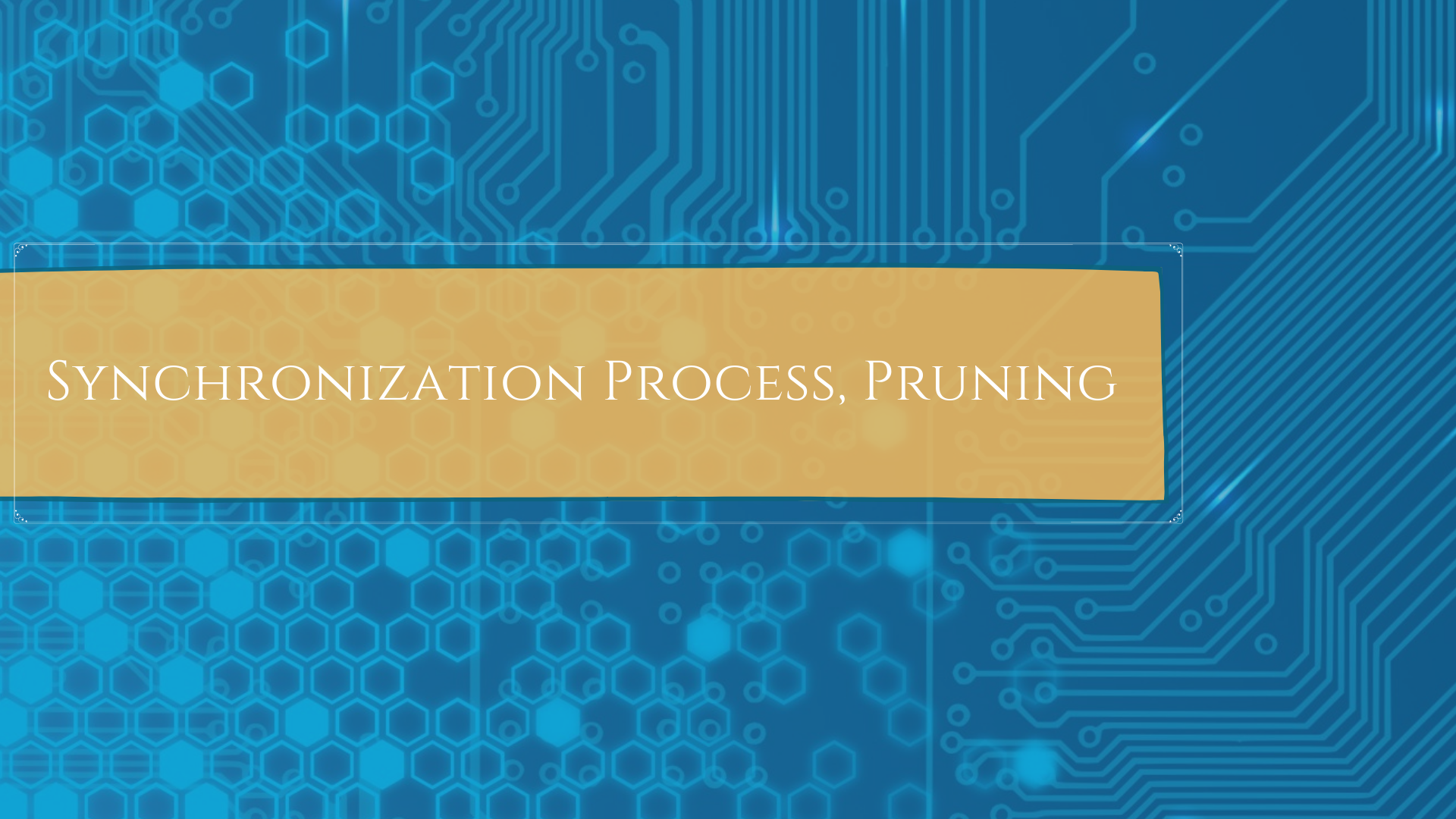 Synchronization Process, Pruning