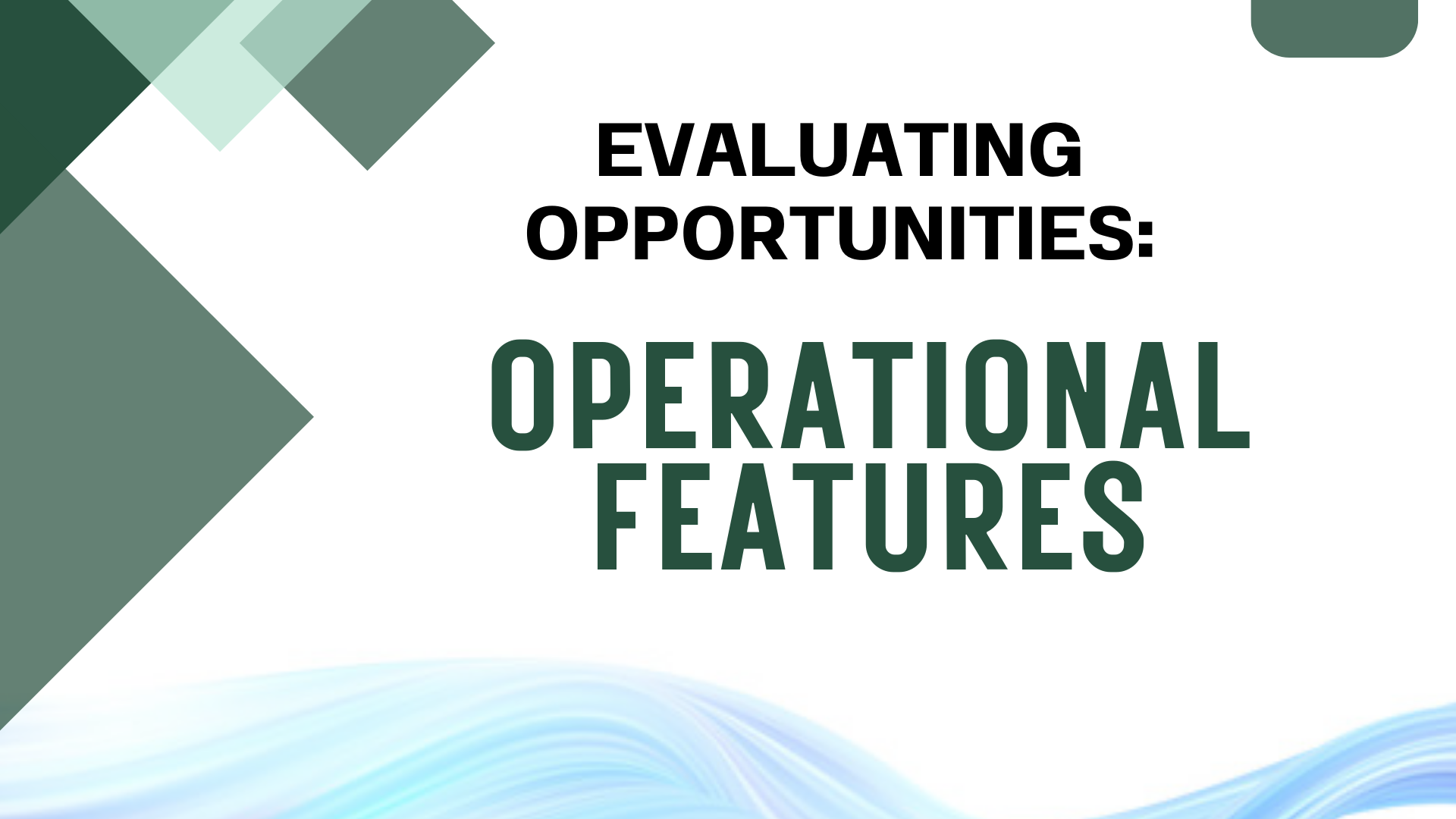 FedNow : Evaluating opportunities - Operational features